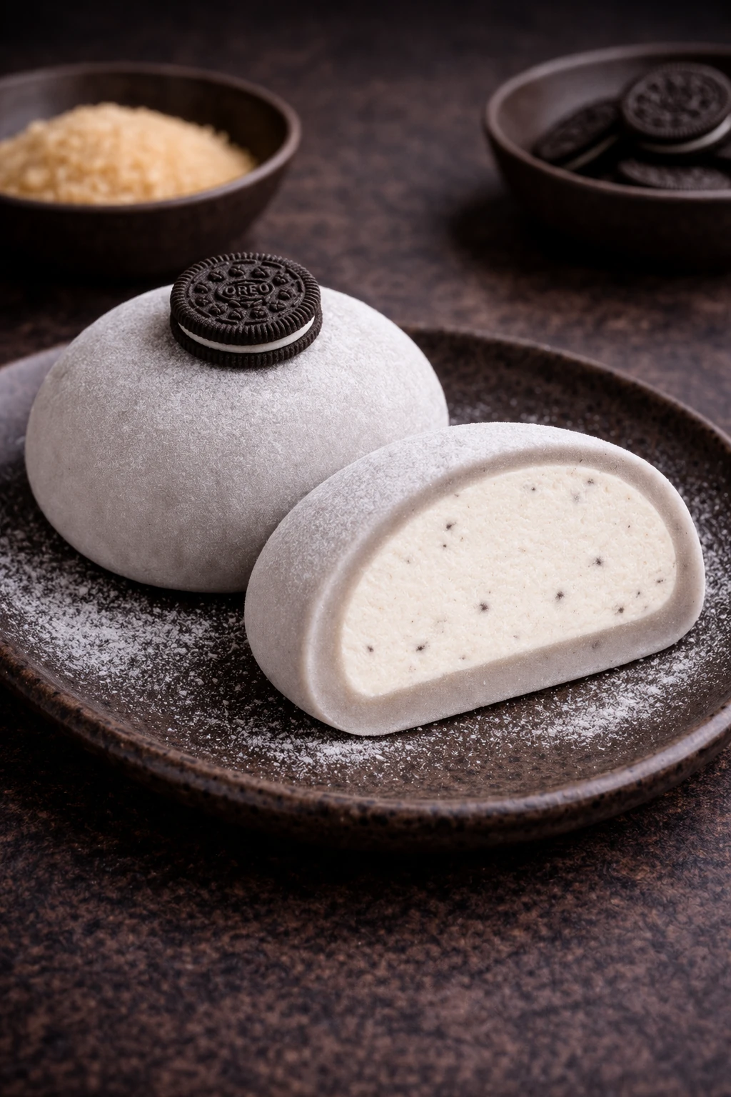 Detalle de mochi Oreo Cookies and Cream
